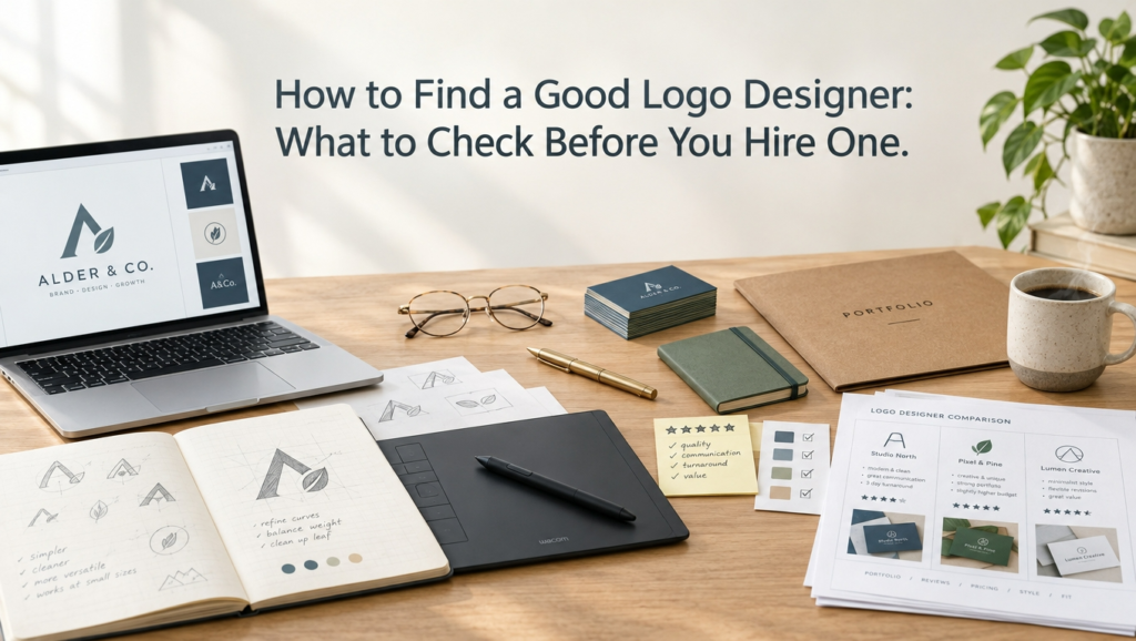 How to find a good logo designer and what to check before hiring