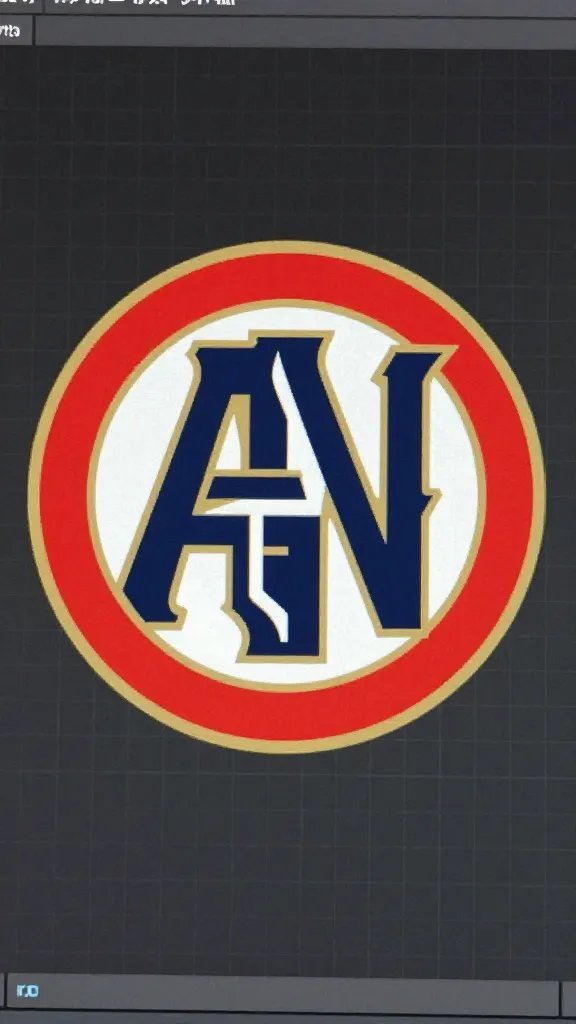 Closeup of vector software grid with a bold emblem in progress