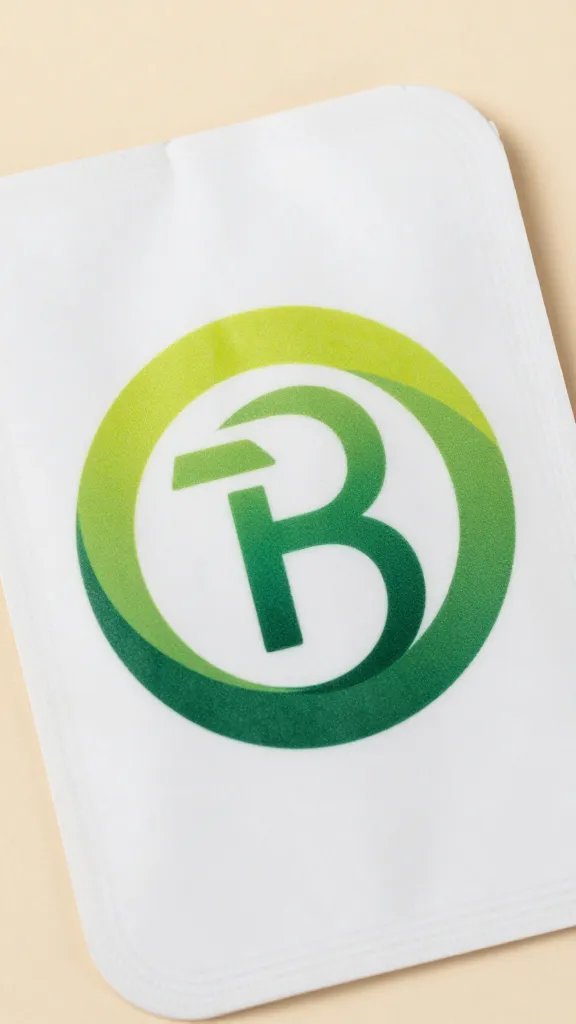 Closeup of packaging label showcasing cohesive logo and colors